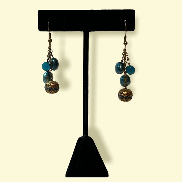Four Set of Turquoise Dangle Earrings - Picture 3 of 5